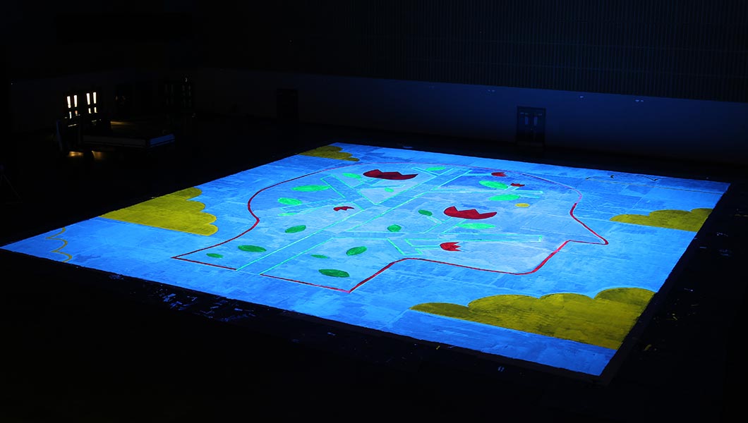 La fundación YoungMinds crea una pintura UV de 450 m² para el Día GWR para iluminar la salud mental