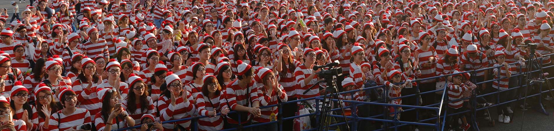 people dressed as wally